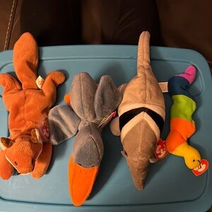 4 Beanie Baby with tags